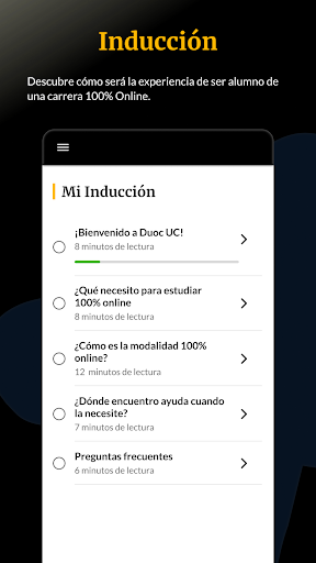 Android application Duoc + screenshort