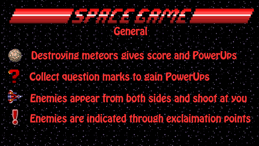 SpaceGame Screen 3