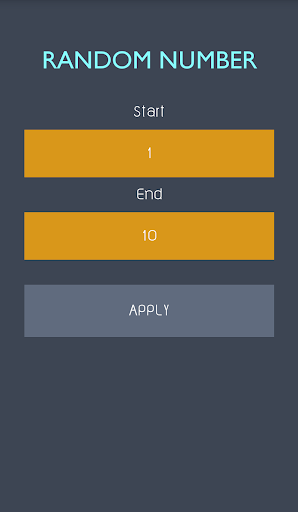 Random numbers Screen 2