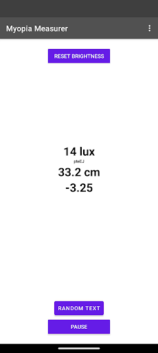 Eyesight Measurer Screen 2