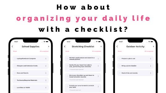 Simple & Easy Checklist