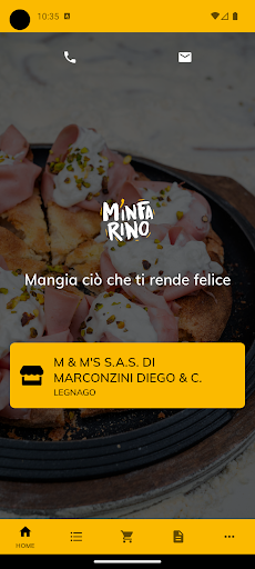 Android application M'infarino screenshort