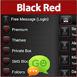 GO SMS Black Red Theme icon