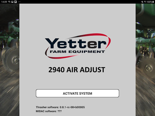 Android application Yetter Air Adjust screenshort