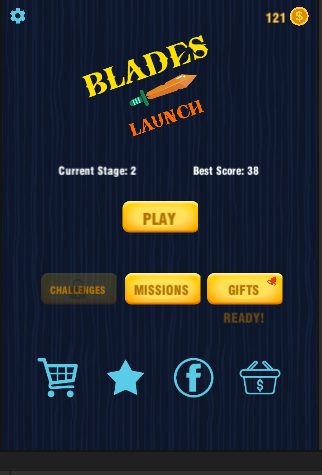 Android application blades launch screenshort