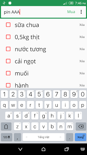 ĐI SIÊU THỊ - Không bị quên Screen 2