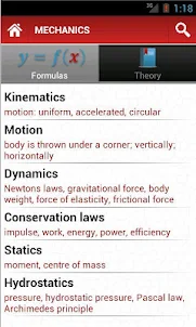 Physics formulas