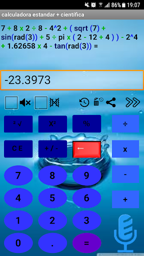 CalVoice (calculadora por voz) Screen 2