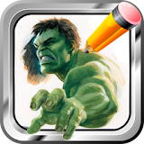 Draw Monster Incredible Hulk icon