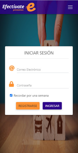 Android application Efectívate Préstamos screenshort