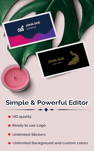 Screenshot of Business Card Maker, Templates