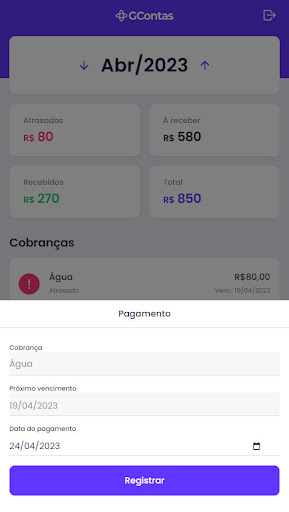 Gcontas Screen 3