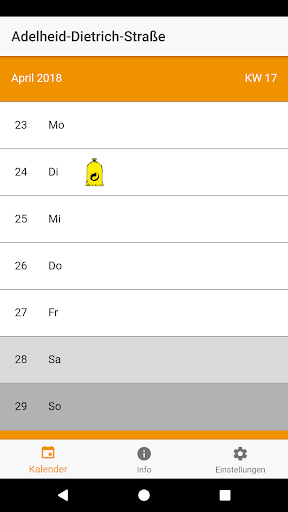 Abfall-App Erfurt Screen 3