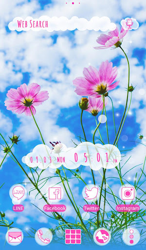 Android application Blue Sky Cosmos Theme screenshort