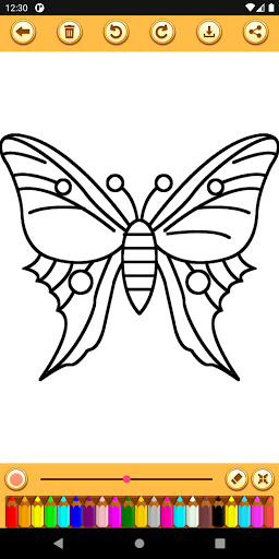 download butterfly coloring book free for android