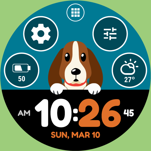 Dog Watch Face by HuskyDEV