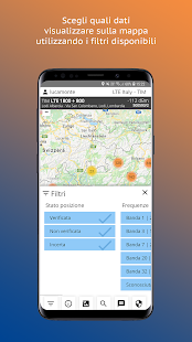 LTE Italy - Mappa delle antenne 4G italiane Screenshot