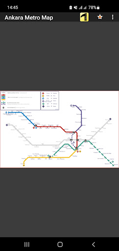 Android application Ankara Metro Map screenshort