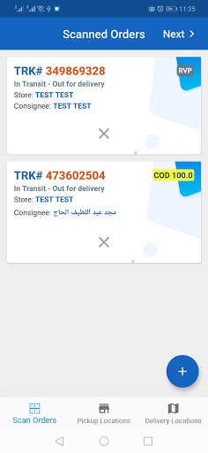 SLS Express Driver Screen 2
