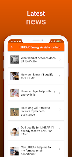 LIHEAP. Energy Assistance Info screenshot