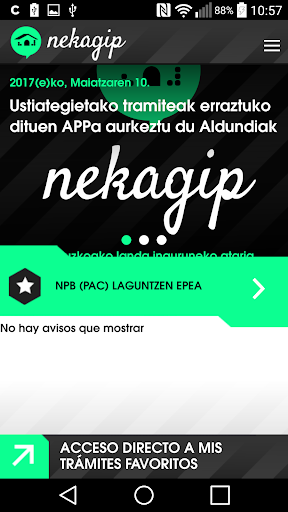 Android application Nekagip screenshort