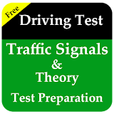 Theory traffic road sign. DTS icon