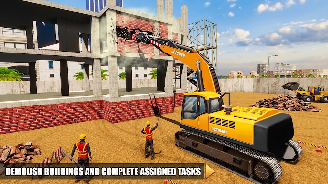 #1. Construction Vehicles & Trucks (Android) By: Fried Chicken Games