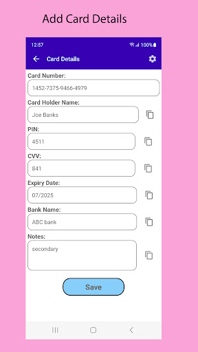 PTrove Offline PasswordManager Screen 3