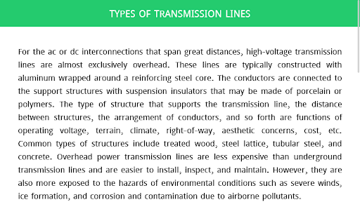 Transmission and Distribution