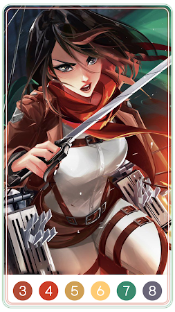 Game screenshot Attack on Titan Coloring Game apk download