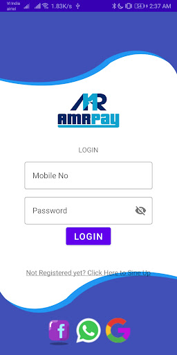AMRPAY Screen 2