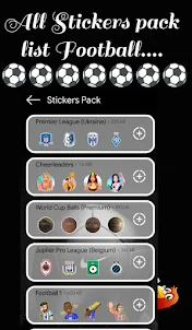 Football stickers for Whatsapp