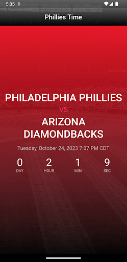 Android application Phillies Time screenshort