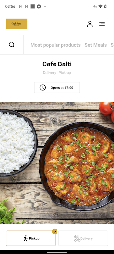 Android application Cafe Balti Milton Keynes screenshort