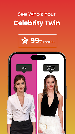 Android application Celebrity Twin: AI Face Photo screenshort