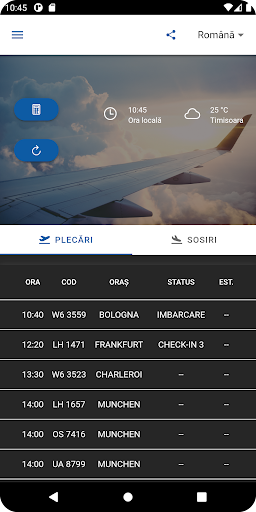 Android application Aerotim App screenshort