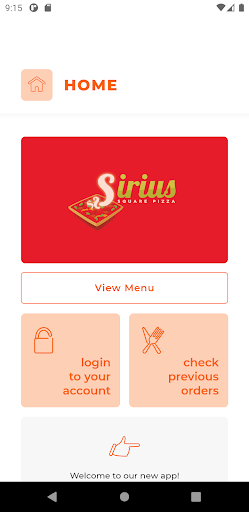 Sirius Square Pizza Screen 2