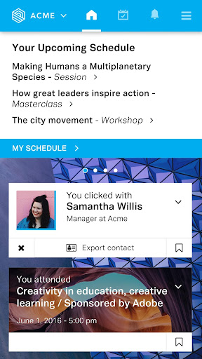 Android application klik Event App screenshort