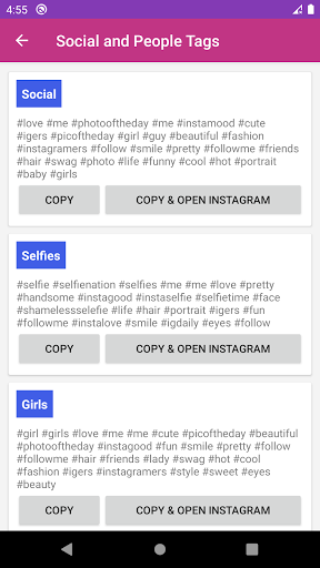 HashTags - Instagram Like  Followers
