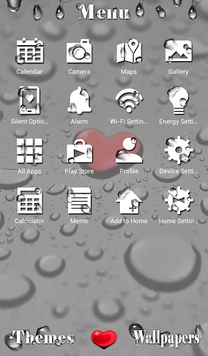 Heart Drop Theme Screen 2