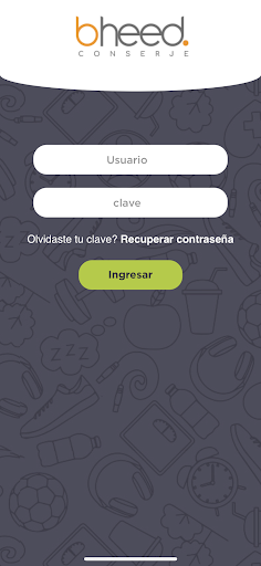 Android application Conserje screenshort