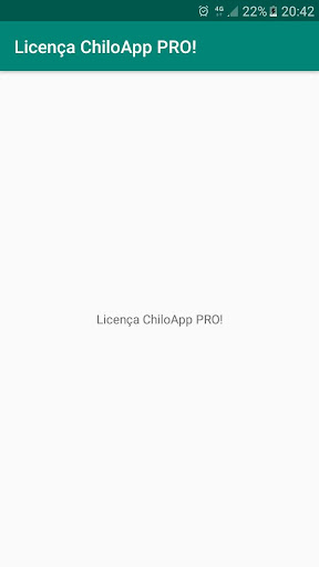 Android application Licença ChiloApp PRO! screenshort