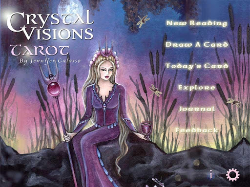 Screenshot of Crystal Visions Tarot