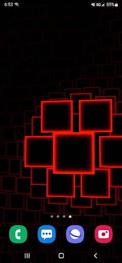 Android application Neon Squares 3D Live Wallpaper screenshort