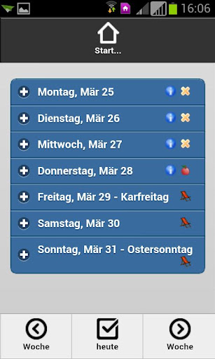 Android application ISS Menü+ screenshort