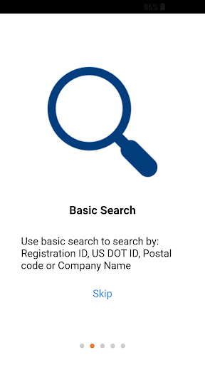 Hazmat Registration Search Screen 2