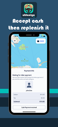 uktaxiGO Driver Screen 3