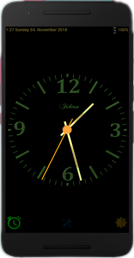Android application Nice Night Clock Pro screenshort