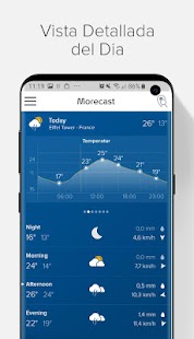 Previsión del tiempo, radar & widget - Morecast Screenshot