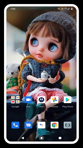 Android application Doll Wallpapers HD screenshort